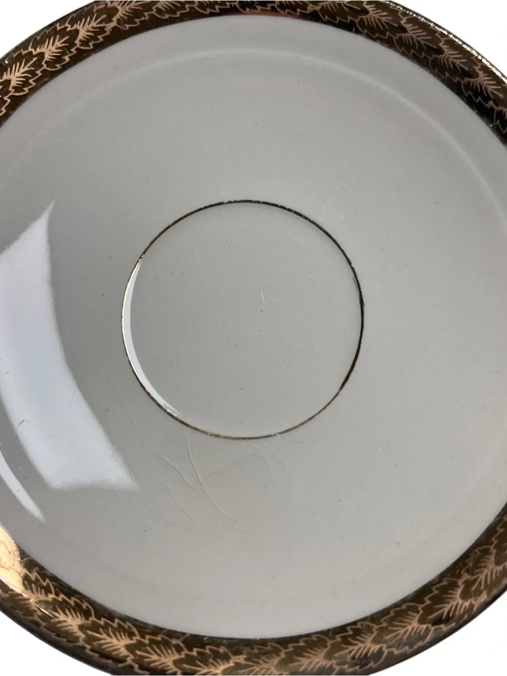 Vtg 30s 6 American Limoges Ivory Ware Saucer Plates 5.5